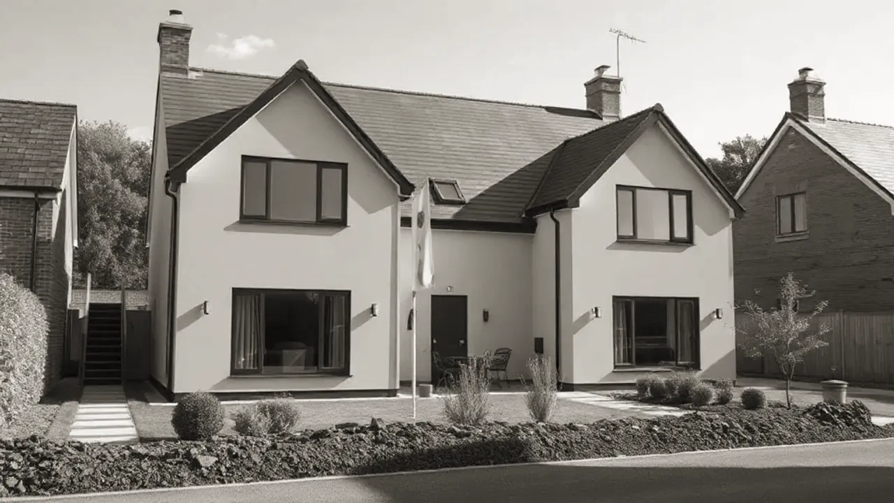 The building and ground relevant to Bespoke new-build home design in Walsall