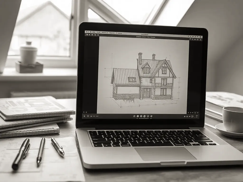 Plans and survey data produced by dormer loft conversion